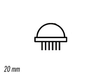 JUMBO LED 20mm ROOD DIFFUUS afbeelding