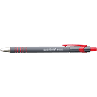 Balpen Quantore rubbergrip drukknop rood medium afbeelding