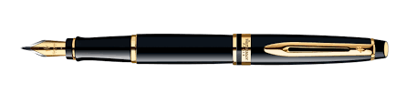 Vulpen Waterman Expert black lacquer GT medium afbeelding