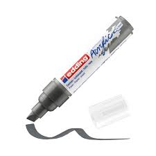 Acrylmarker edding e-5000 breed antraciet afbeelding