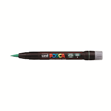 Brushverfstift Posca PCF350 1-10mm donkergroen afbeelding