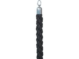 Afzetkoord Securit 150cm zwart met chroome knop afbeelding
