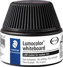 Viltstiftvulling Staedtler Lumocolor whiteboard 30ml zwart afbeelding