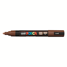 Verfstift Posca PC5M medium bruin afbeelding