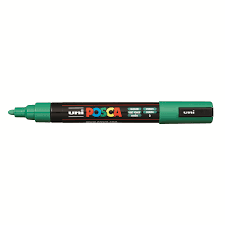 Paintmarker Uni POSCA PC5M medium donkergroen afbeelding