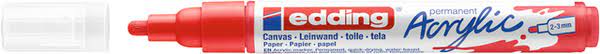 Acrylmarker edding e-5100 medium verkeersrood afbeelding