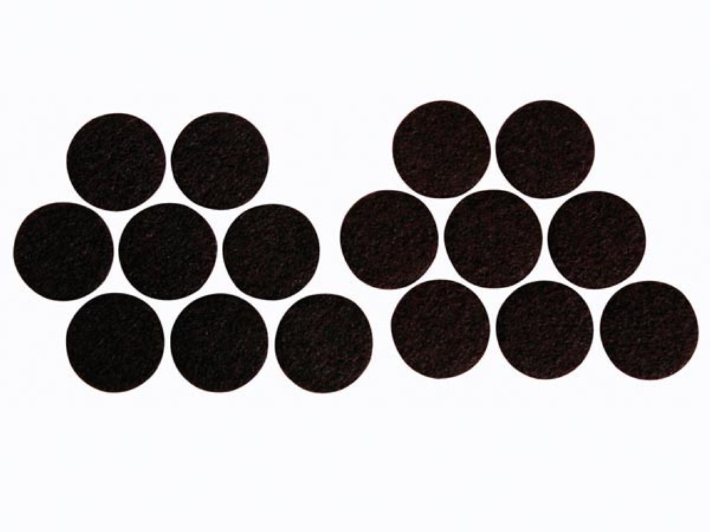 VILTTAPE - ROND 25 mm - 16 st. afbeelding