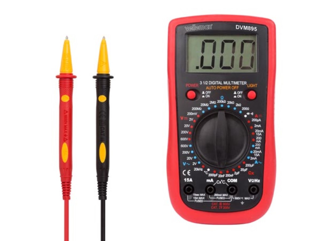Velleman DIGITALE MULTIMETER CAT. III 600 V CAT IV 300 V 1999 COUNTS