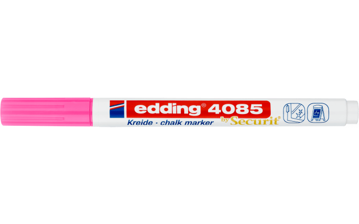 Krijtstift edding 4085 by Securit rond 1-2mm neon roze afbeelding