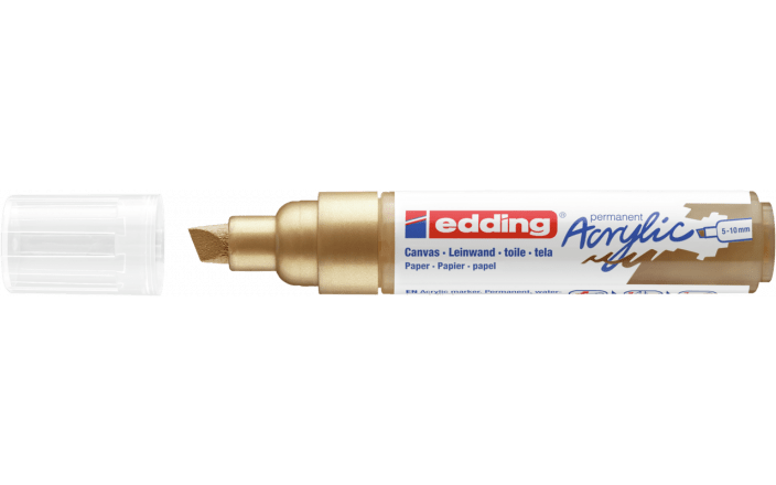 Acrylmarker edding e-5000 breed rijkgoud afbeelding