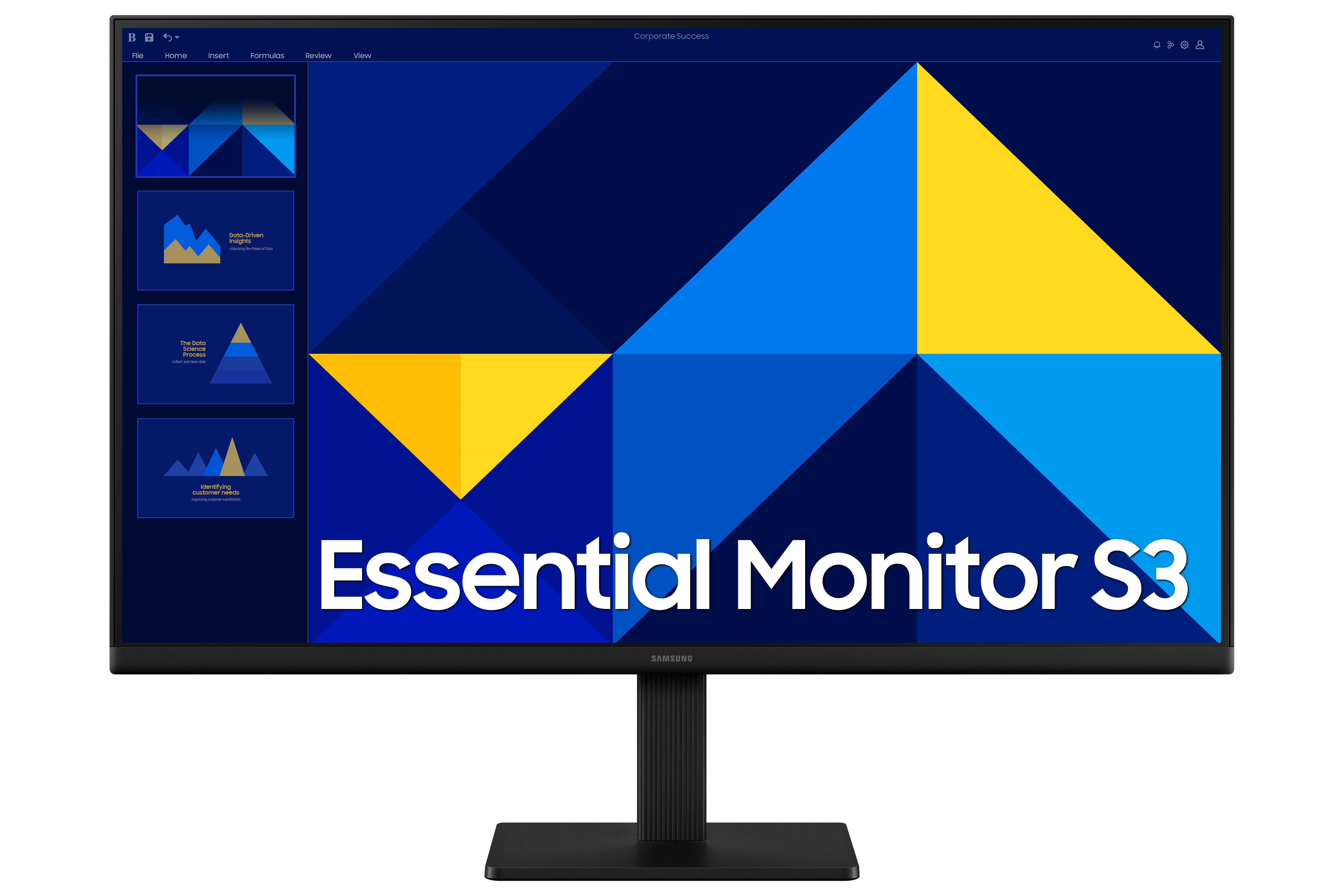 Samsung S24D302G computer monitor 61 cm (24") 1920 x 1080 Pixels Full HD LCD Zwart afbeelding