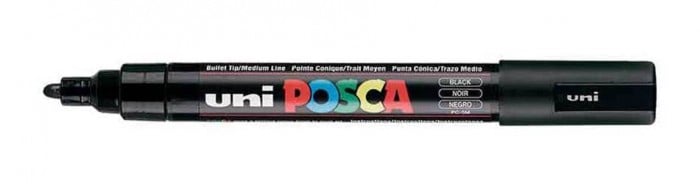 Verfstift Posca PC5M medium zwart afbeelding