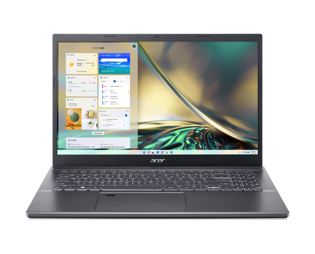 Acer Aspire 5 A515-57G-540X Intel® Core™ i5 i5-1235U Laptop 39,6 cm (15.6") Full HD 16 GB DDR4-SDRAM 512 GB SSD NVIDIA GeForce RTX 2050 Wi-Fi 6 (802.11ax) Windows 11 Home Grijs afbeelding