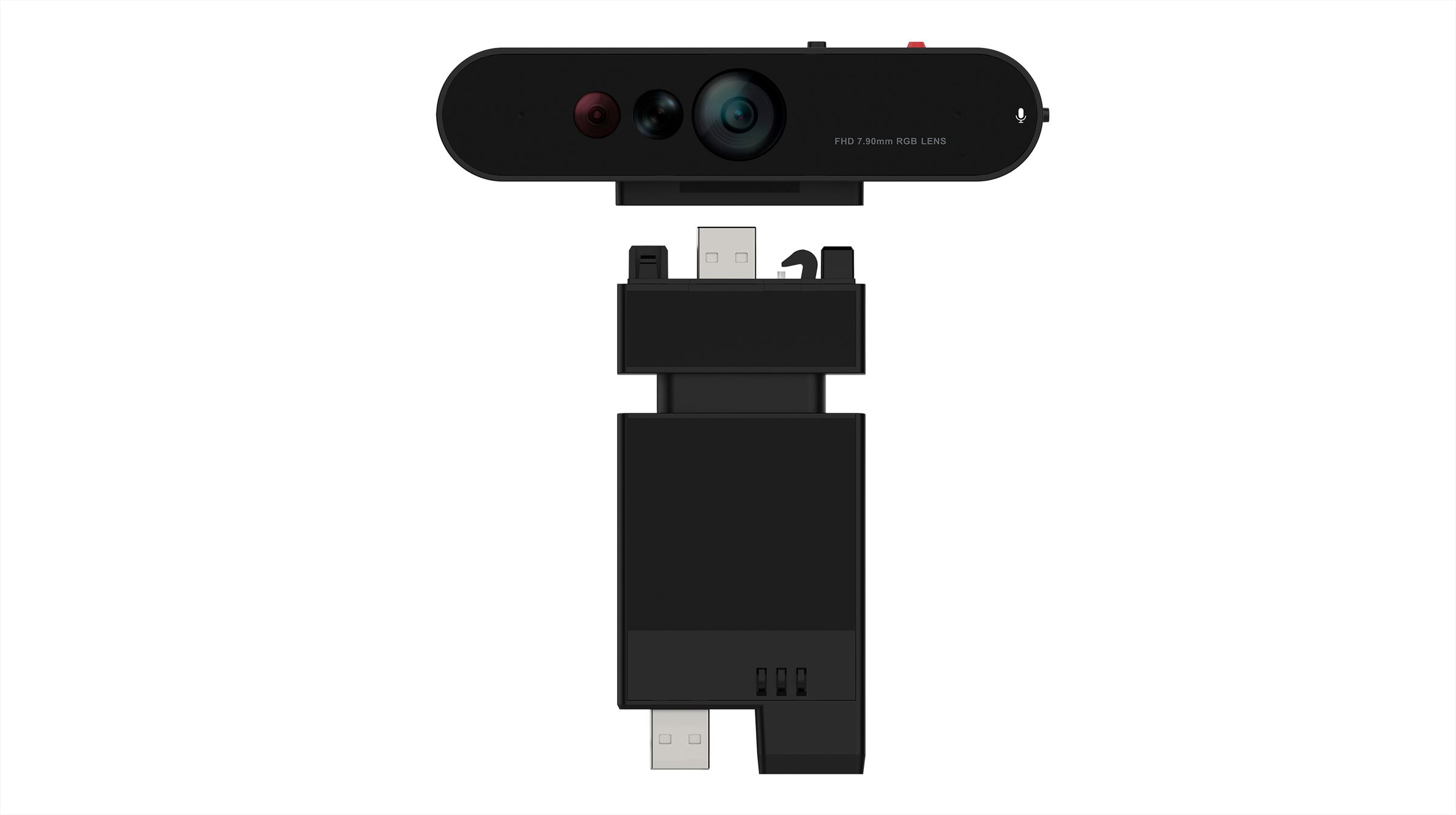 Lenovo ThinkVision MC60 (S) webcam 1920 x 1080 Pixels USB 2.0 Zwart afbeelding