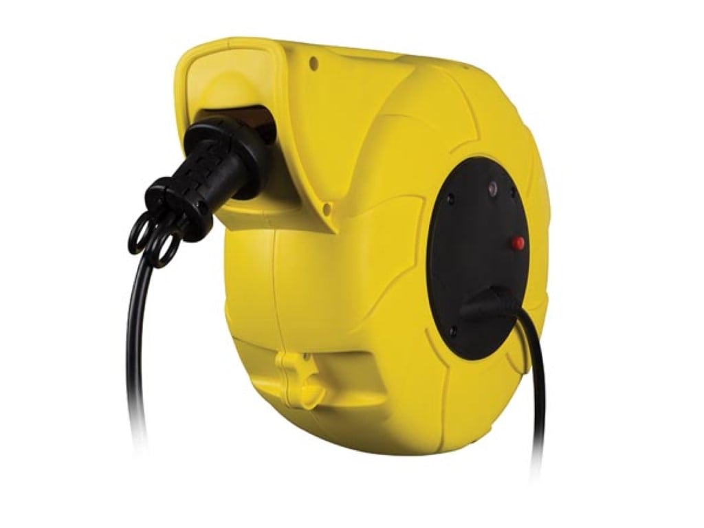 Velleman ZELFOPROLLENDE KABELHASPEL WANDMONTAGE 13+2 m 3G1.5 RANDAARDE