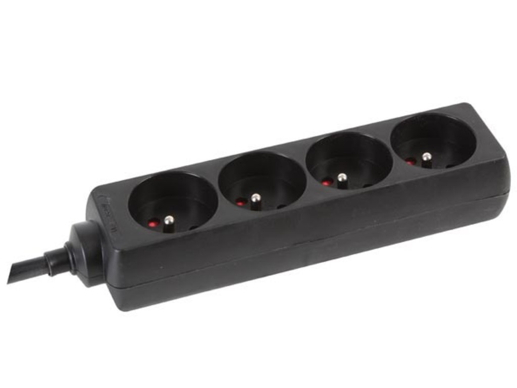 Velleman 4-VOUDIGE STEKKERDOOS MET KRIMPKOUS 3G1.5 m PENAARDE