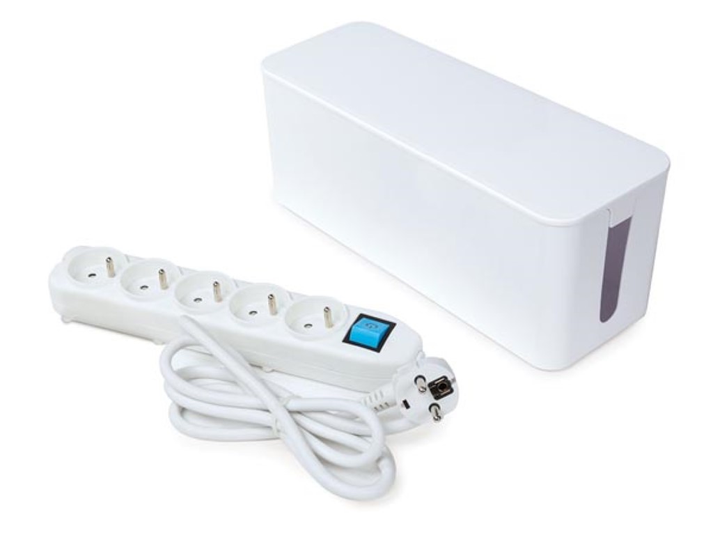 Velleman 5-VOUDIGE STEKKERDOOS MET KABELBOX PENAARDE
