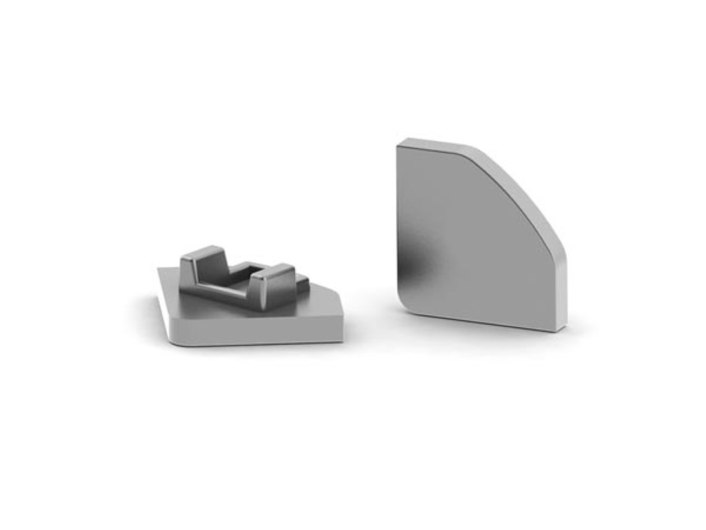 Velleman ALUMINIUM AFSLUITDOP VOOR LED-PROFIEL ALU-45 ZONDER KABELDOORVOER ZILVER