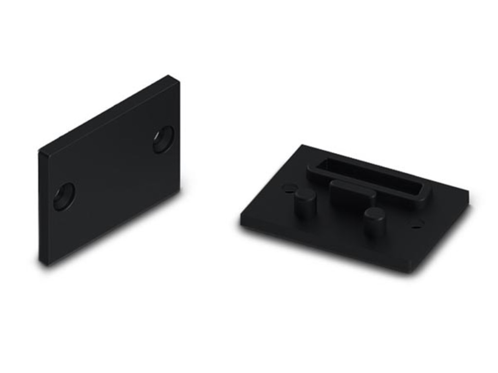 Velleman ALUMINIUM AFSLUITDOP VOOR PMMA DIFFUSER VOOR LED-PROFIELEN'ALU-EXPOXY'- ZONDER KABELDOORVOER ZWART