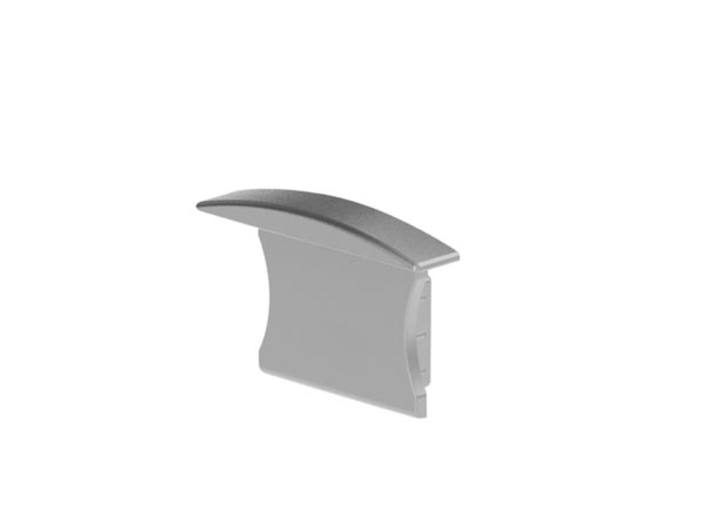 Velleman ALUMINIUM AFSLUITDOP VOOR ALUMINIUM-INBOUWPROFIEL VOOR LEDSTRIP SLIMLINE 15 mm ZONDER KABELOPENING ZILVER