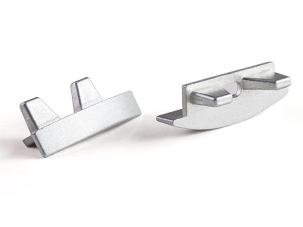 Velleman ALUMINIUM EINDKAP VOOR RSLW8-PROFIEL VOOR LEDSTRIP ZONDER KABELOPENING ZILVER