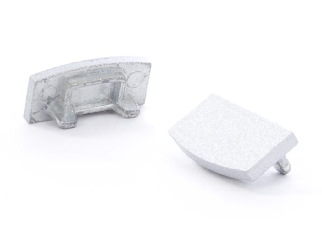 Velleman ALUMINIUM AFSLUITDOP VOOR ALUMINIUMPROFIEL VOOR LEDSTRIP SLIMLINE 7 mm ZONDER KABELOPENING ZILVER