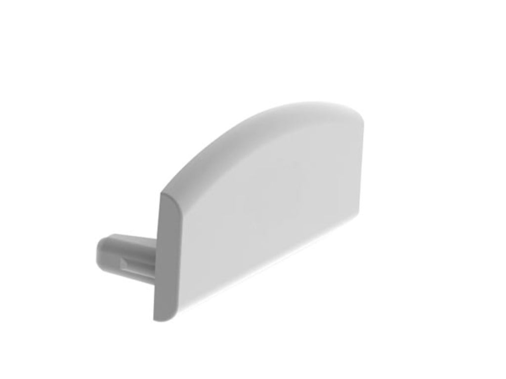 Velleman ALUMINIUM AFSLUITDOP VOOR ALUMINIUMPROFIEL VOOR LEDSTRIP SLIMLINE BREEDTE 8 mm ZONDER KABELOPENING ZILVER