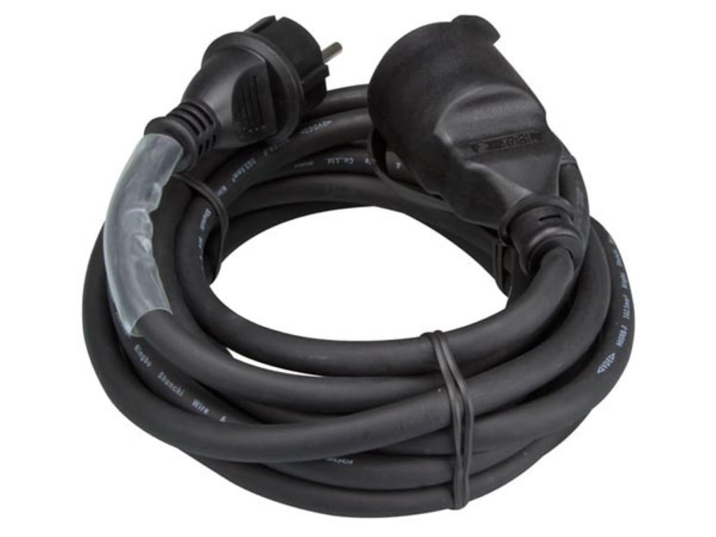 Velleman RUBBER VERLENGKABEL MET KRIMPKOUS 3G2.5 m PENAARDE