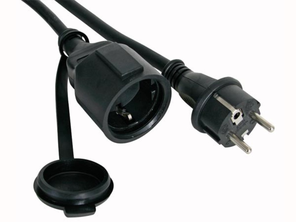 Velleman RUBBER VERLENGKABEL- 10 m 3G1.5 RANDAARDE