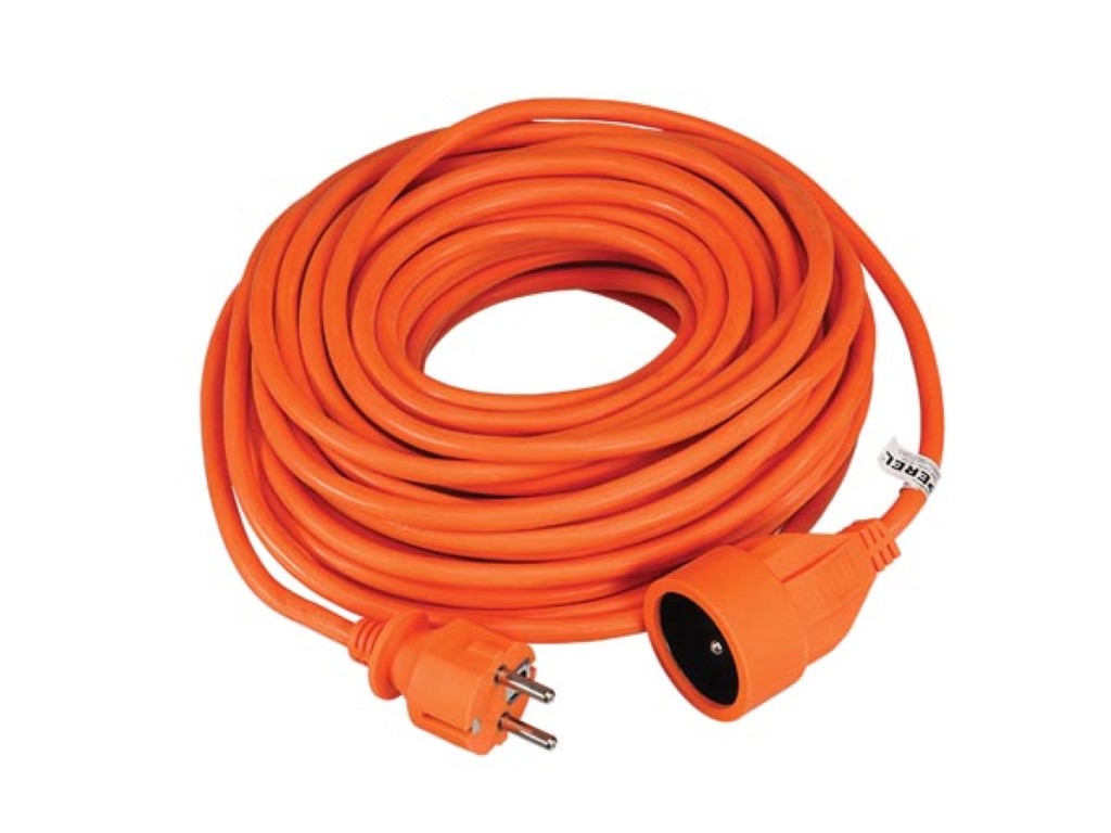 Velleman VERLENGKABEL 20 m ORANJE 3G1.5 PENAARDE