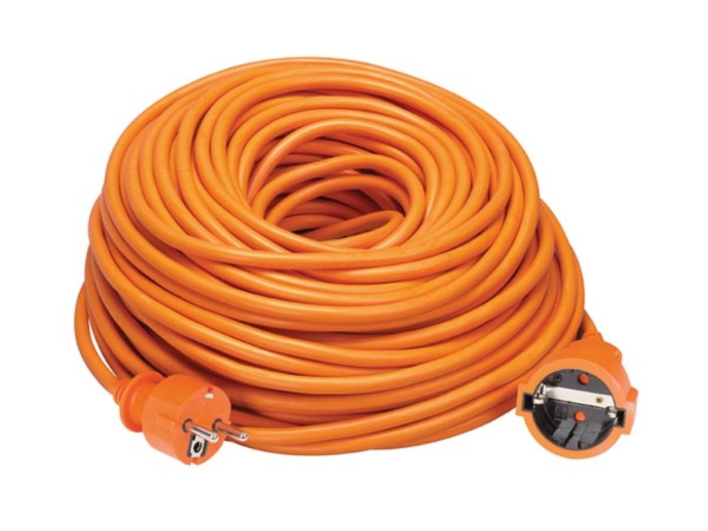 Velleman VERLENGKABEL 40 m ORANJE 3G1.5 RANDAARDE