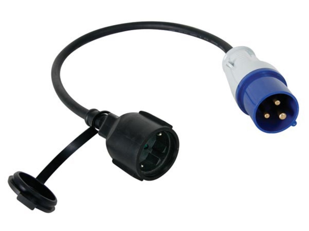 Velleman VERLOOPKABEL VAN SCHUKOSTEKKER NAAR CEE-STEKKER RANDAARDE H07RN-F 3G2.5 0.4 m