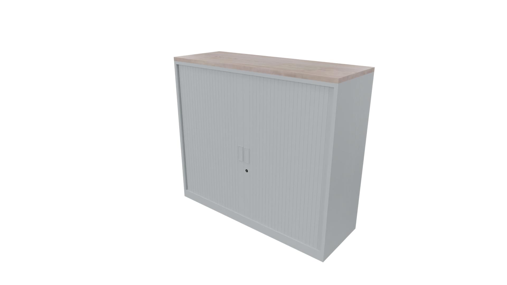 Roldeurkast 9011 - Alu - Eiken Robson - 100 x 120 x 43 cm. afbeelding