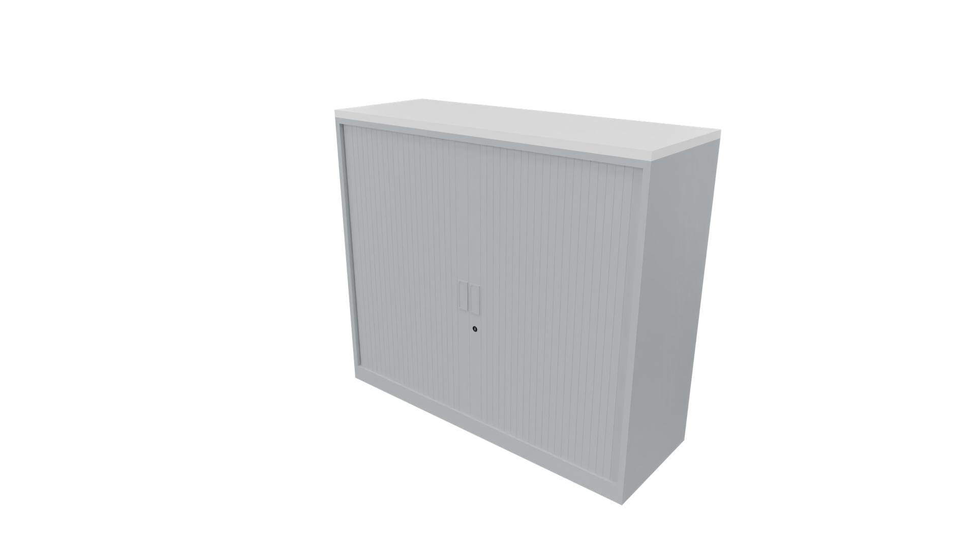 Roldeurkast 9011 - Alu - Wit - 100 x 120 x 43 cm. afbeelding