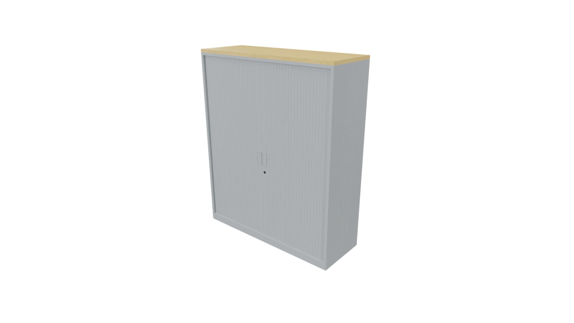 Roldeurkast 9011 - Alu - Beuken - 136 x 120 x 43 cm. afbeelding