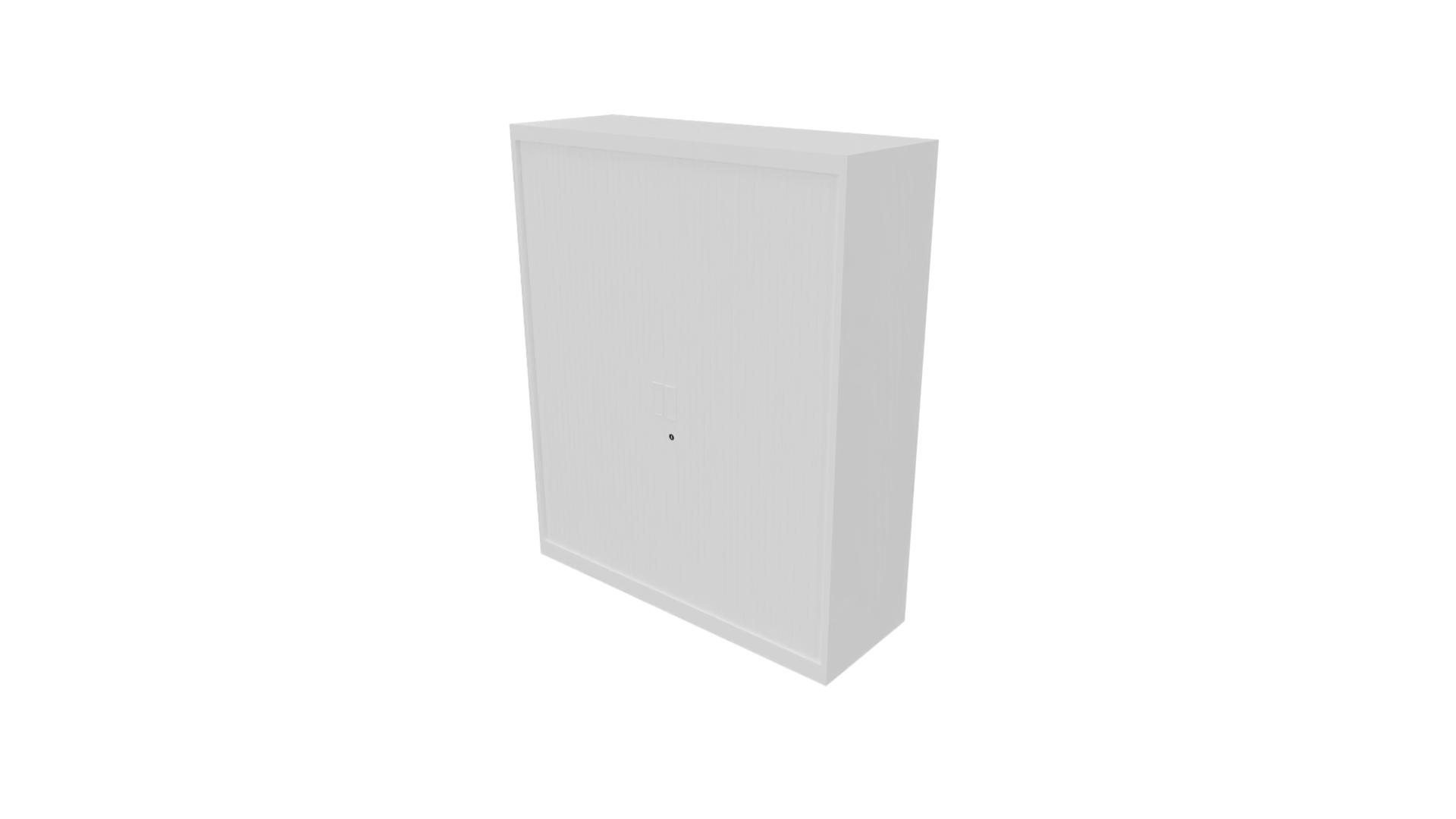 Roldeurkast 9011 - Wit - Wit - 136 x 120 x 43 cm. afbeelding