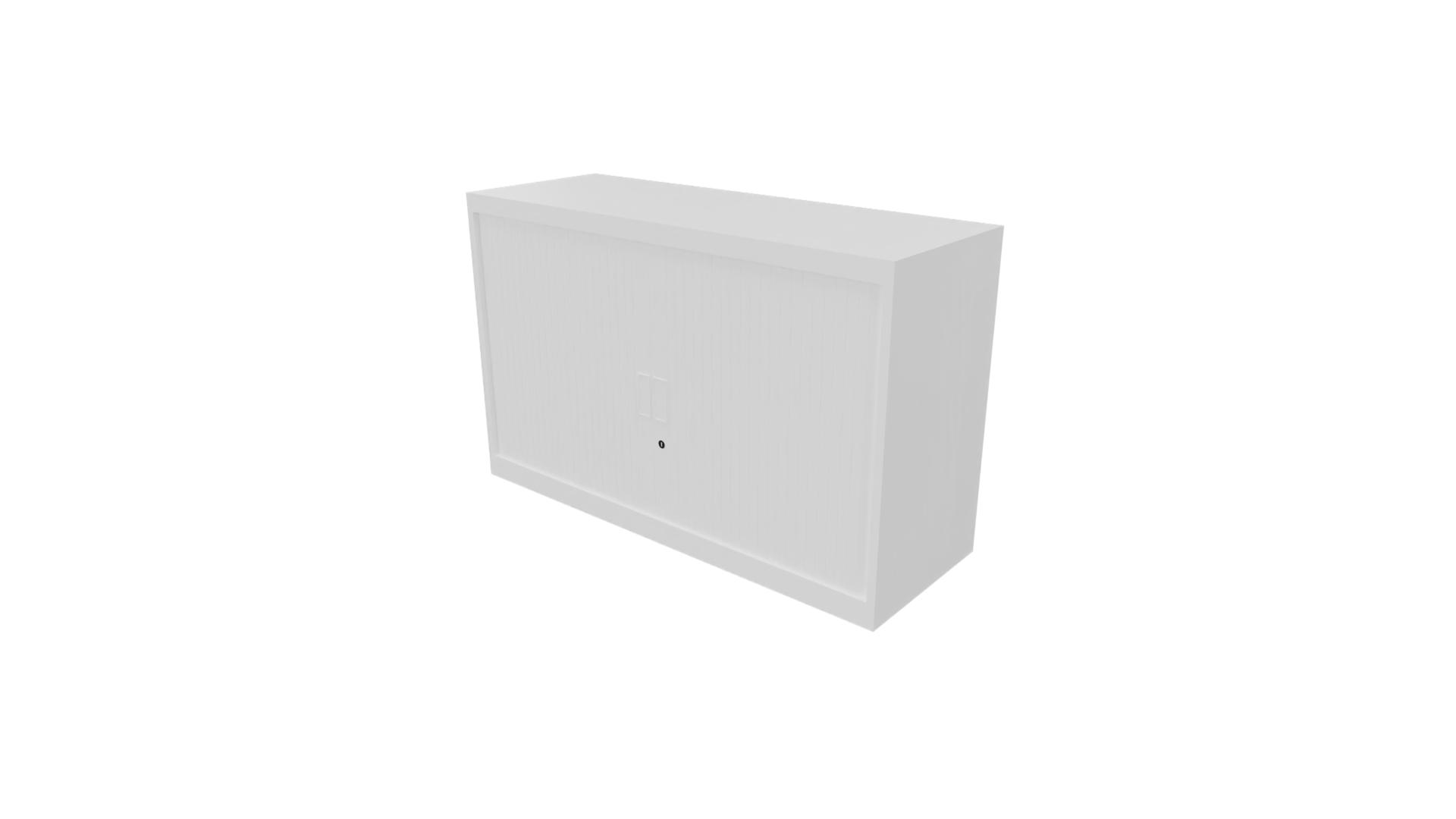 Roldeurkast 9011 - Wit - Wit - 72 x 120 x 43 cm. afbeelding
