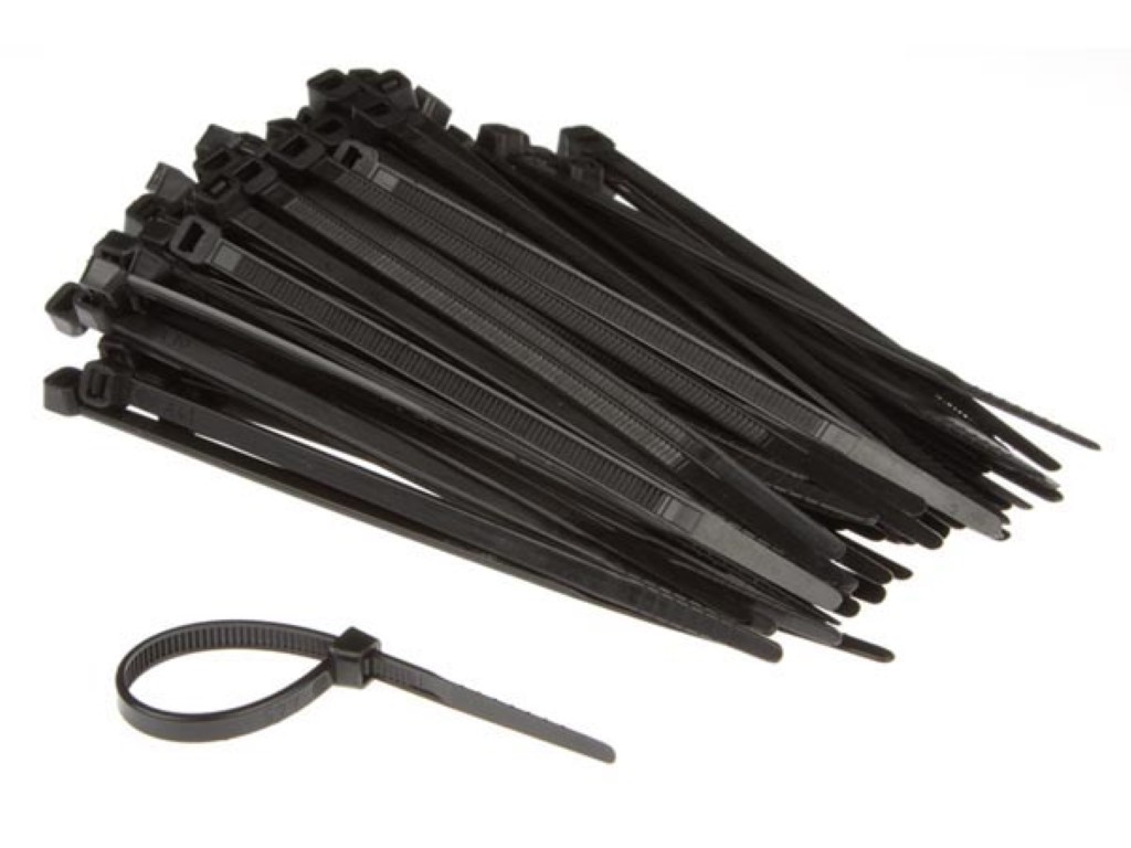 Velleman SET MET NYLON KABELBINDERS 4.6 x 120 mm ZWART (100 st.)