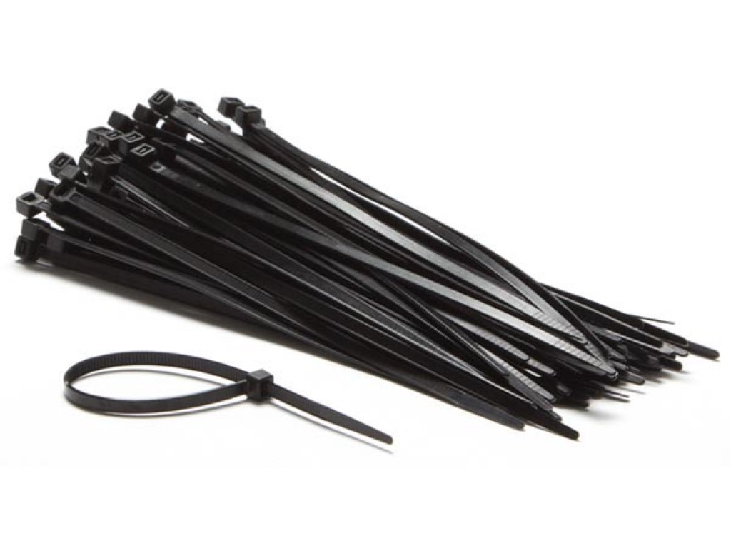 Velleman SET MET NYLON KABELBINDERS 4.6 x 200 mm ZWART (100 st.)