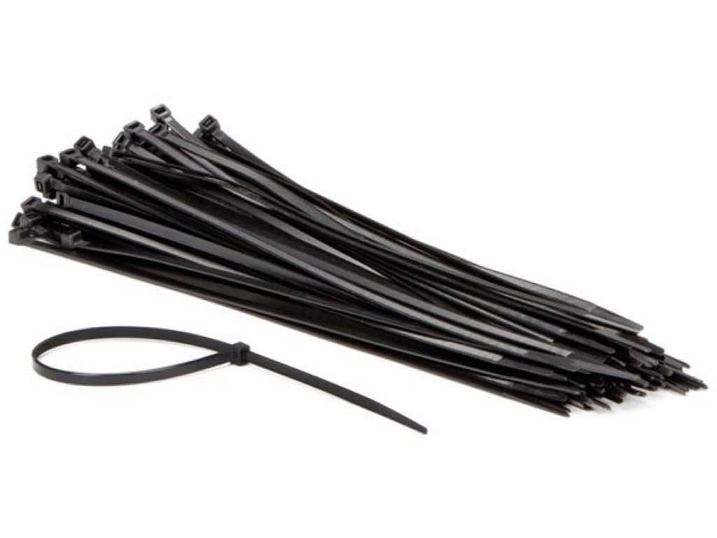 Velleman SET MET NYLON KABELBINDERS 4.8 x 300 mm ZWART (100 st.)