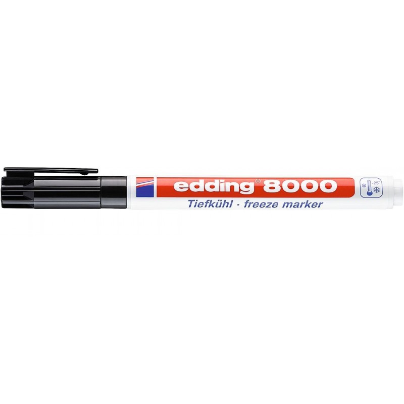 Diepvriesmarker edding 8000 rond 1mm zwart — Foto 2 van 2