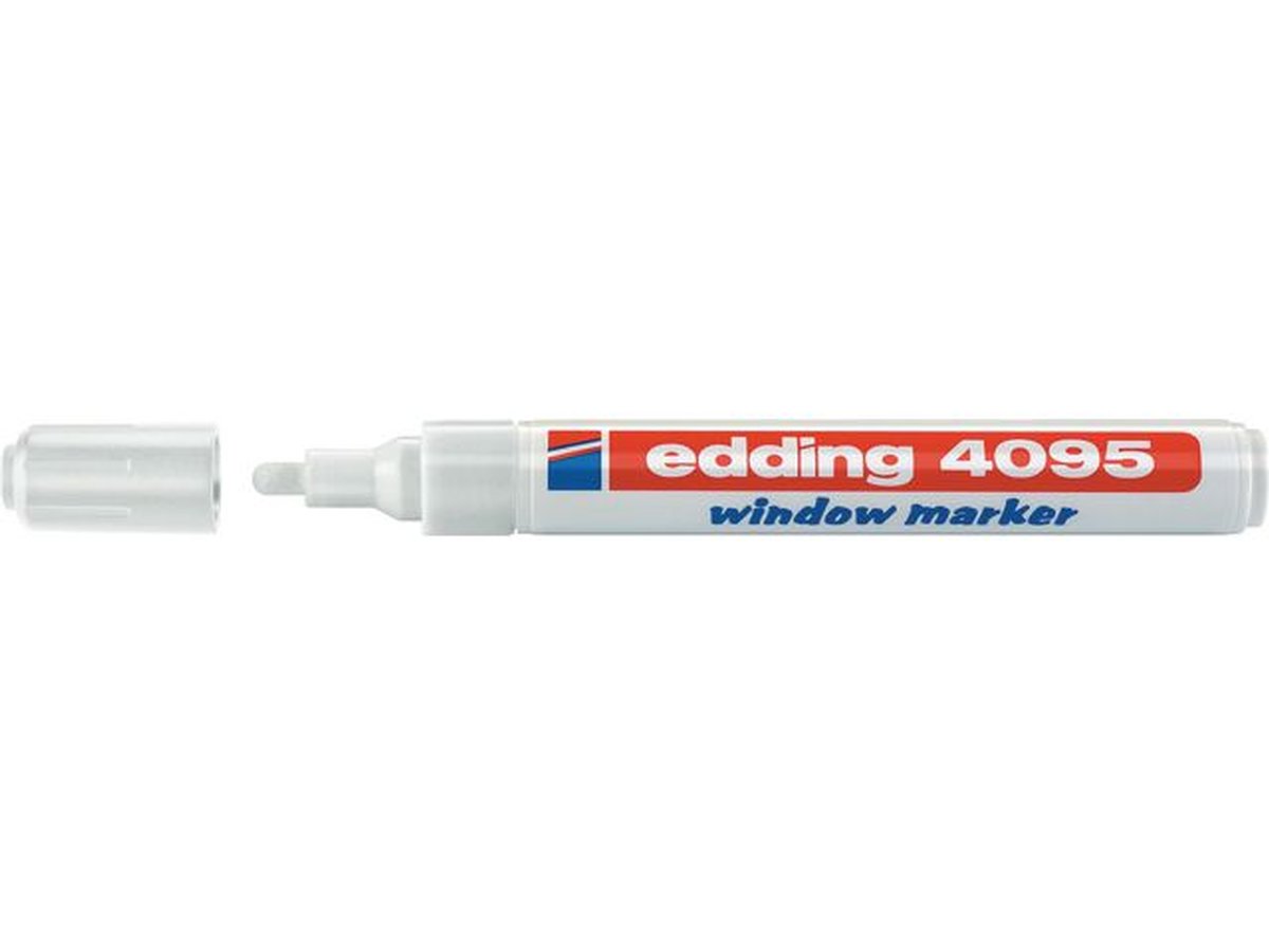 Krijtstift edding 4095 rond 2-3mm wit blister à 1 stuk afbeelding