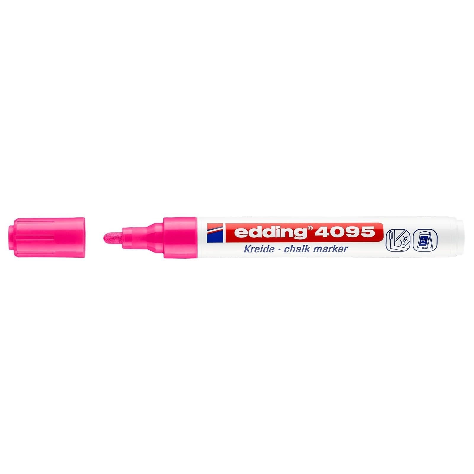 Krijtstift edding 4095 rond 2-3mm neon roze afbeelding