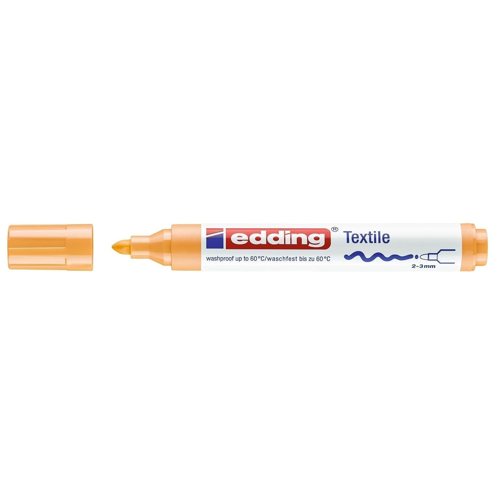 Textielmarker edding 4500 rond 2-3mm lichtoranje afbeelding