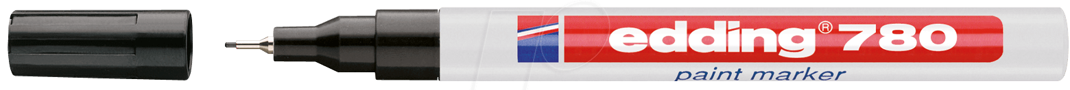 Viltstift Edding 780 lakmarker rond 0.8mm zwart afbeelding