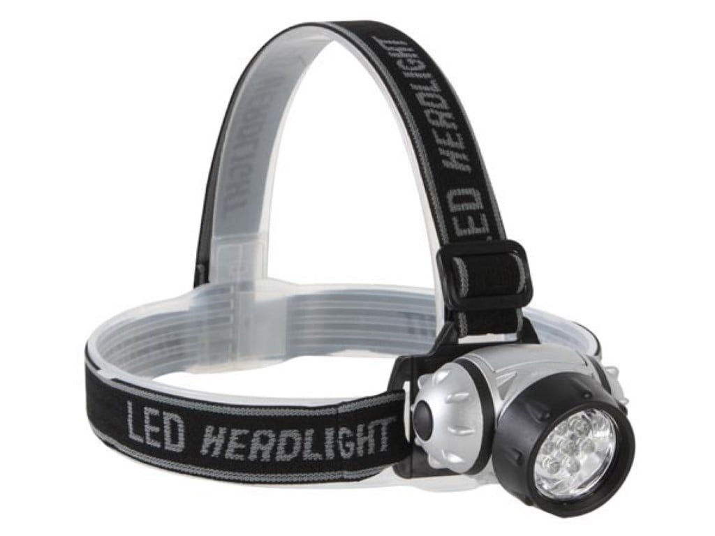 Onbekend merk HOOFDLAMP MET 7 ZEER HELDERE WITTE LEDS