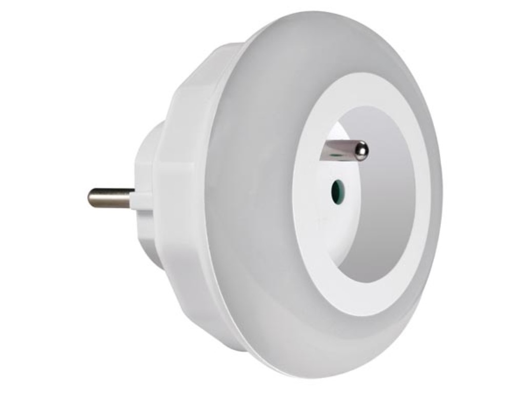 LED-NACHTLAMPJE MET STOPCONTACT - PENAARDE afbeelding