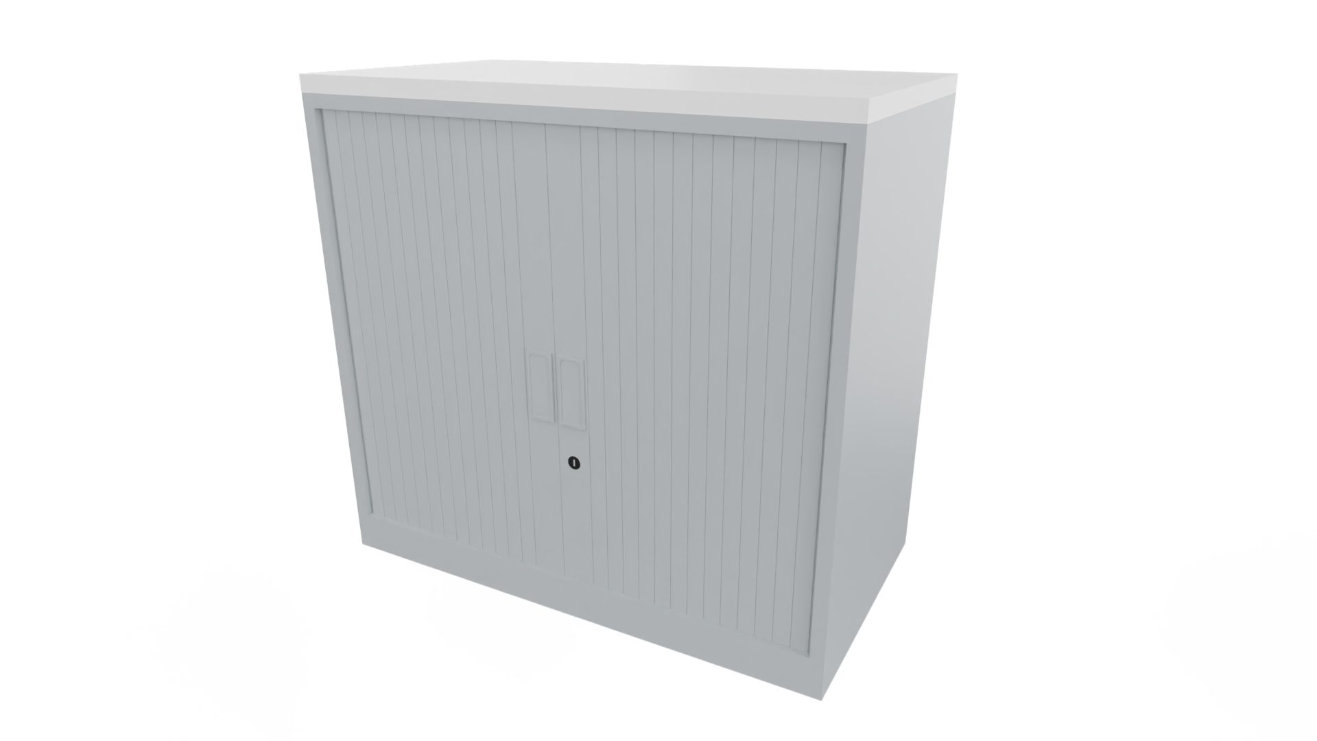 Roldeurkast 9011 - Alu - Wit - 72 x 80 x 43 cm. afbeelding