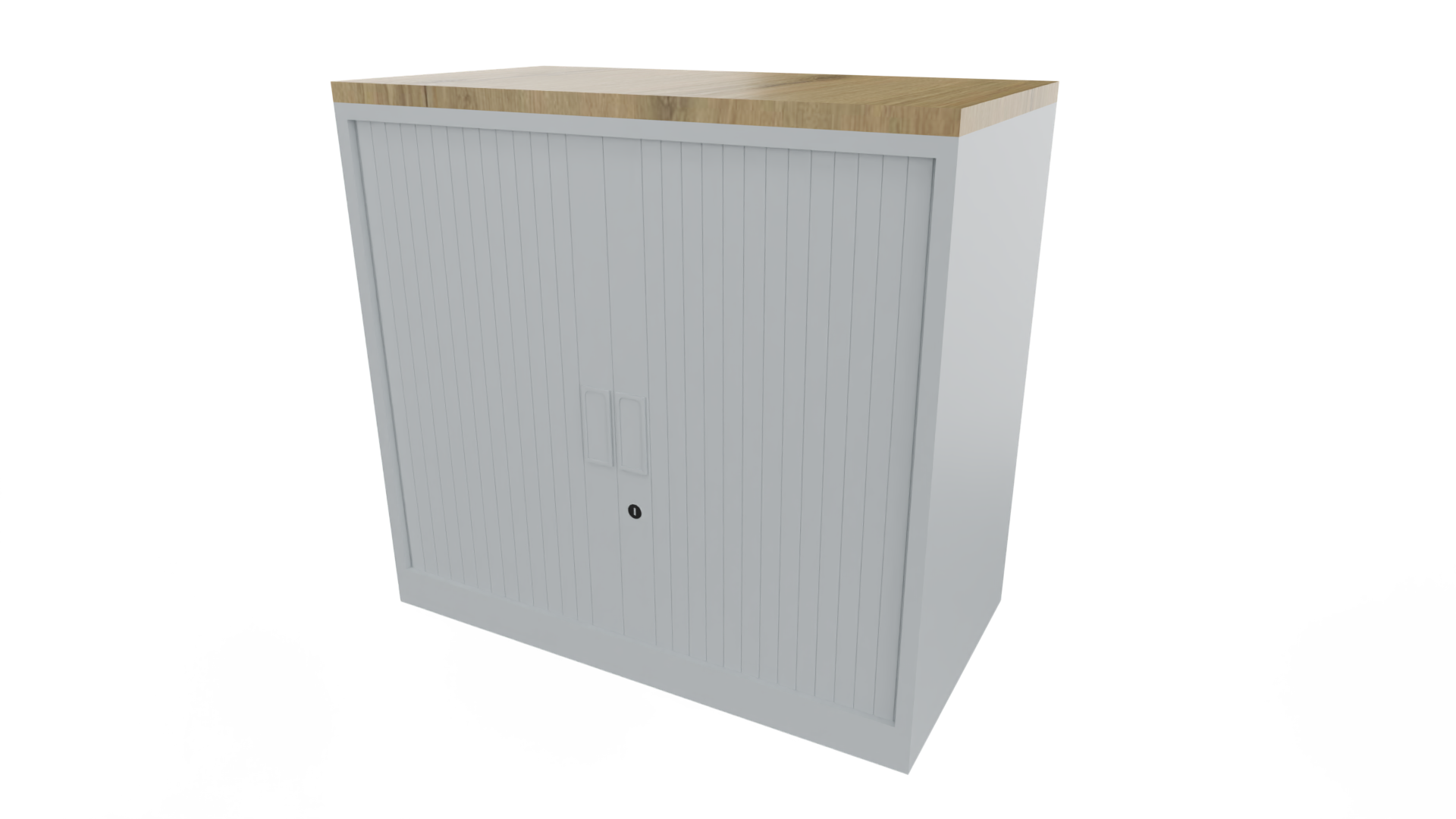 Roldeurkast 9011 - Alu - Eiken YT49a - 72 x 80 x 43 cm. afbeelding