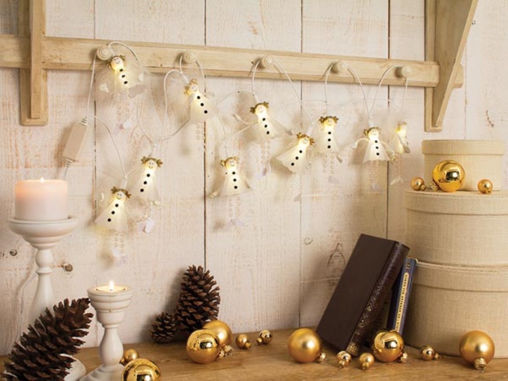 Fancy Light LED - 2.5 m - engeltjes -10 leds - warmwit - 230 V afbeelding